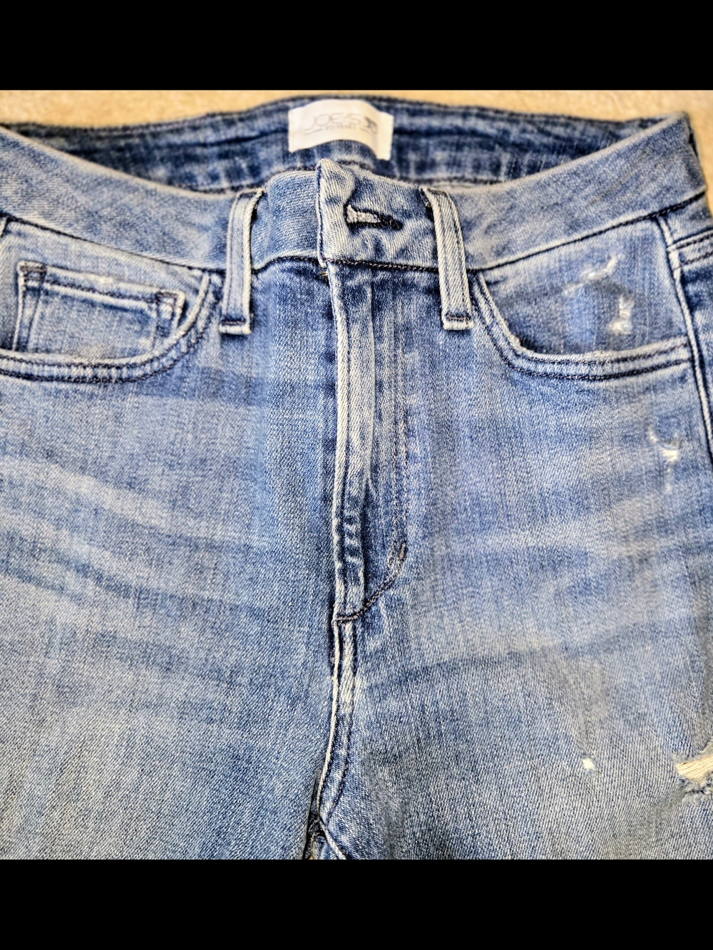 Joe's Jeans Hi Honey Distressed Straight Leg Jeans Bootcut Medium Wash Size 26 - Picture 4 of 11